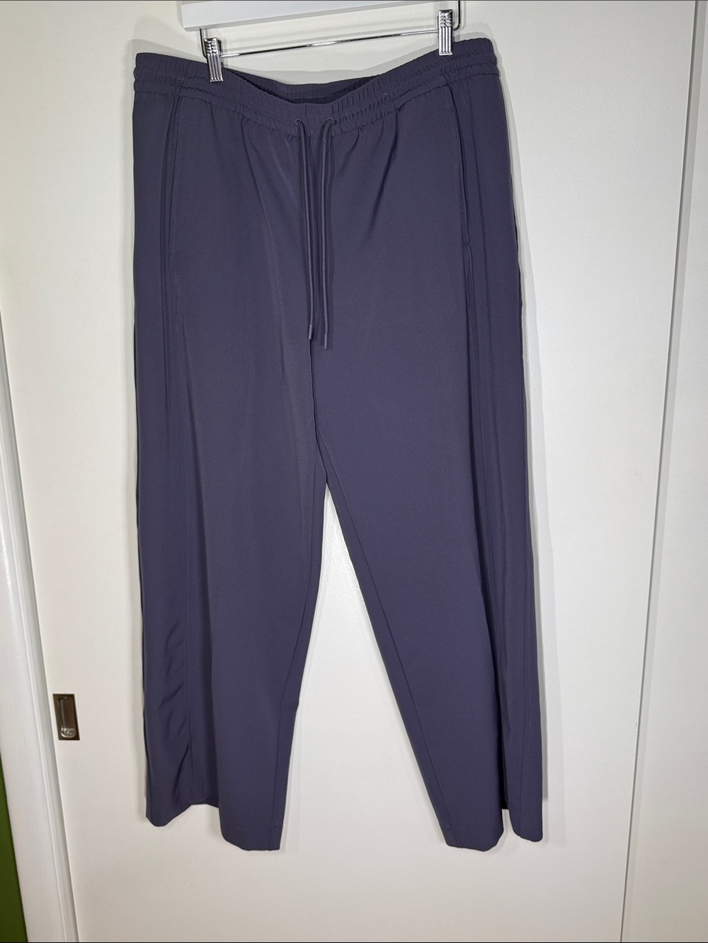 Athleta Women's Wide Leg Track Pants - Deep Slate Purple